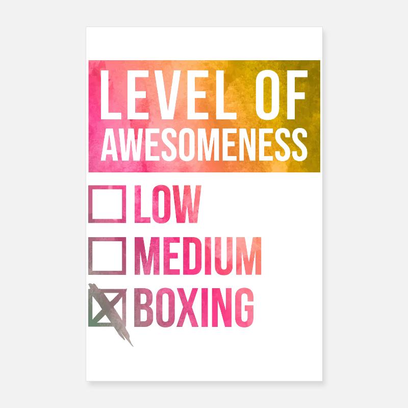 boxe Poster 60 x 90 cm