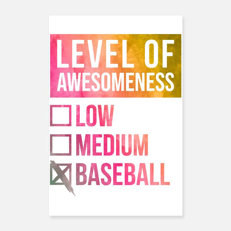 Base-ball Poster 60 x 90 cm