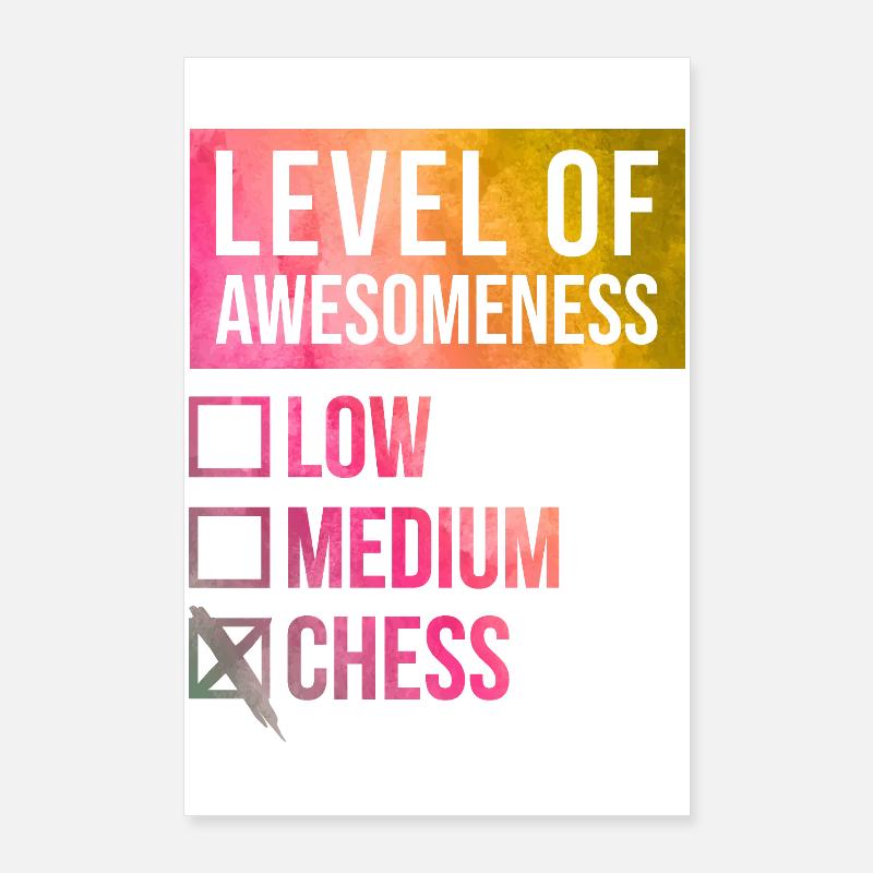 Chess Poster 24" x 35" (60x90 cm)