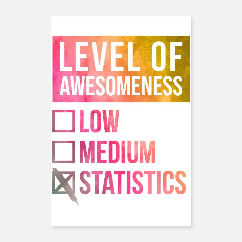 statistiques Poster 60 x 90 cm