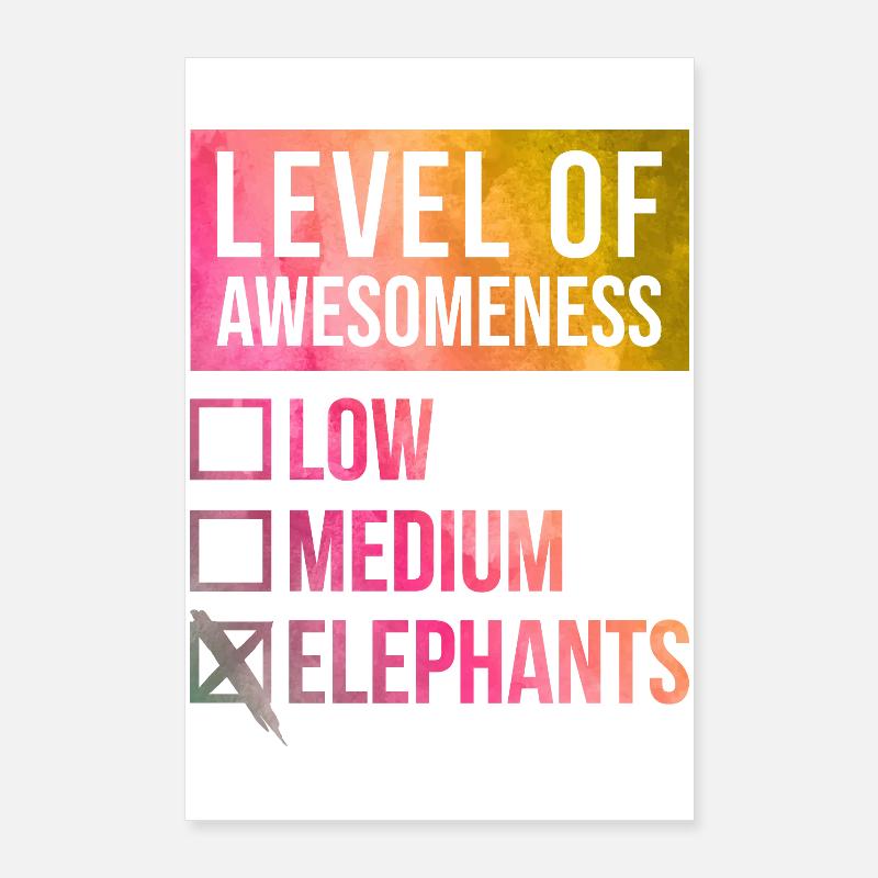 Elefant Poster 60x90 cm