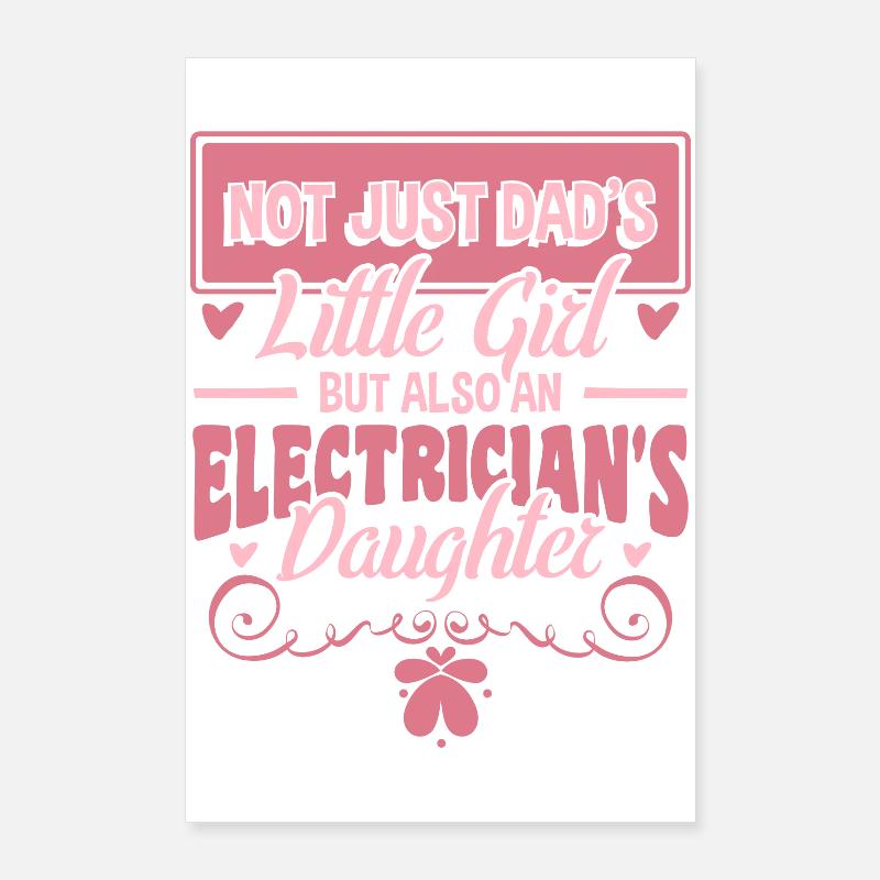 Figlia elettricista Poster 60x90 cm