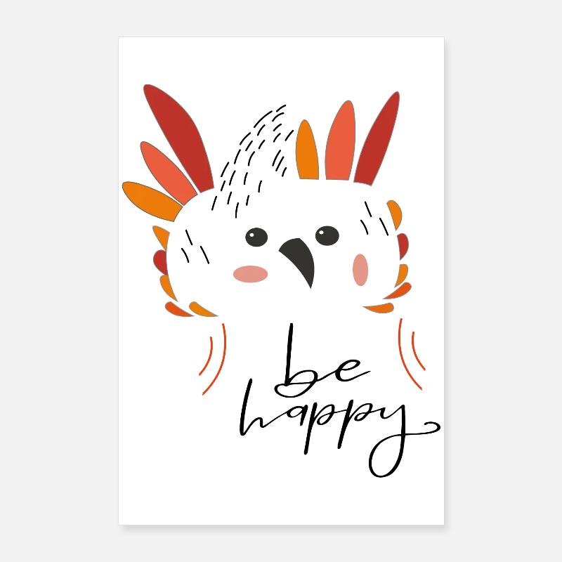 be happy Poster 24" x 35" (60x90 cm)