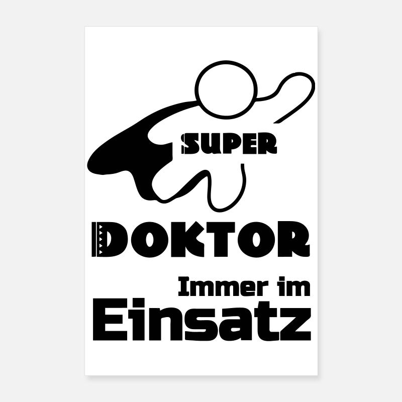 Super Doktor Geschenk Poster 60x90 cm