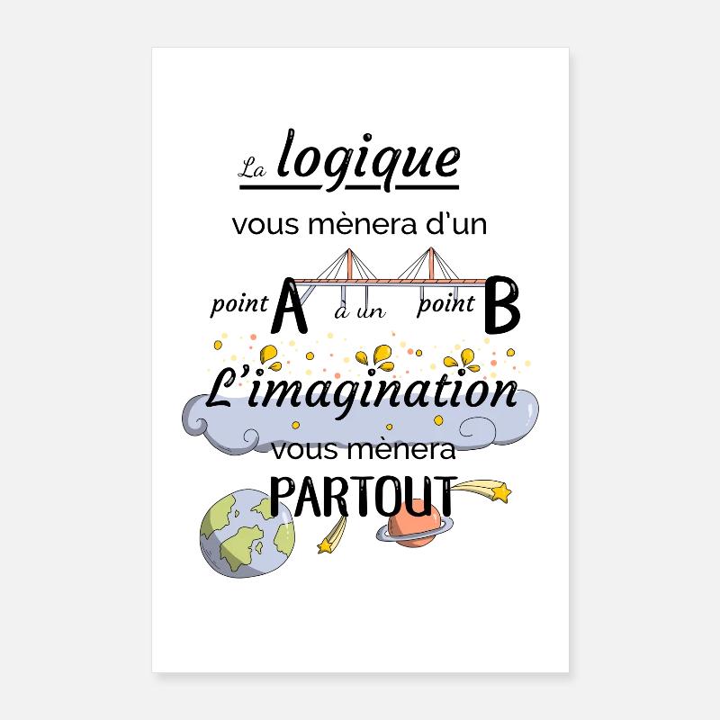 Citation imagination Poster 60 x 90 cm
