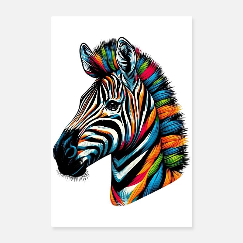 Zèbre Poster 60 x 90 cm