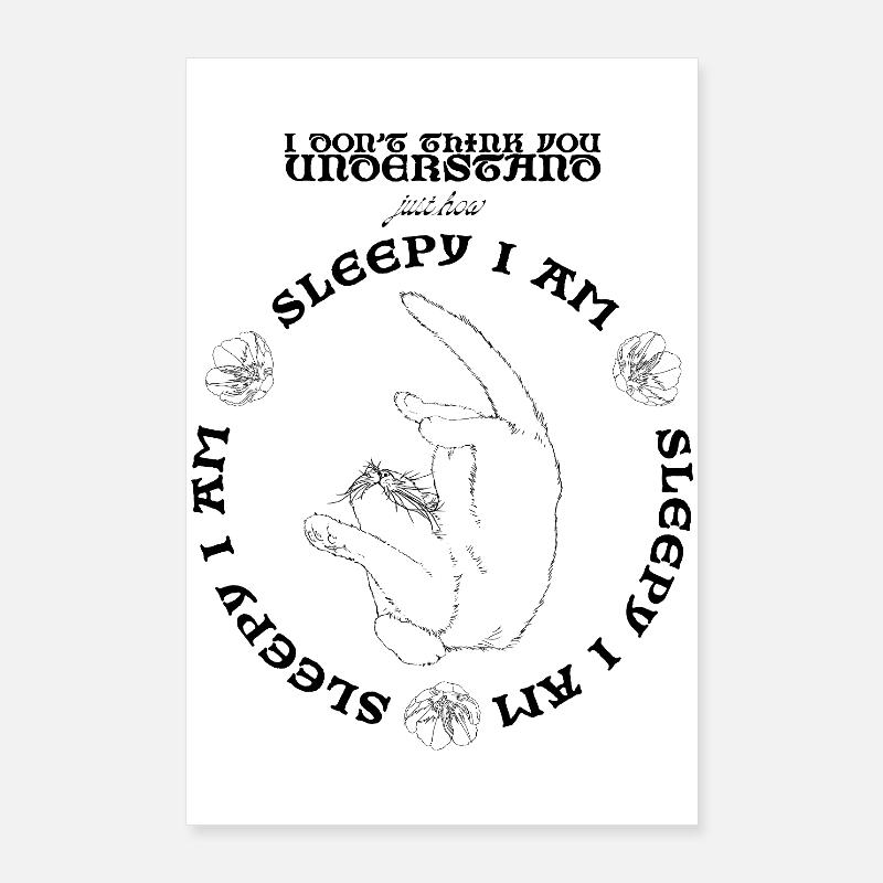 SLEEPY Poster 24" x 35" (60x90 cm)