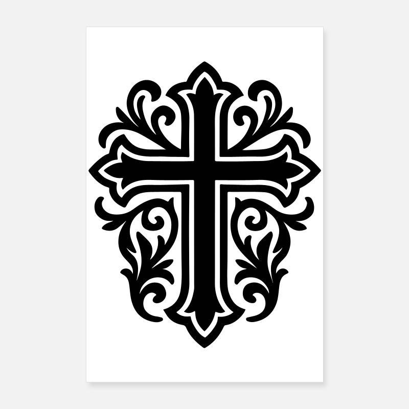Cross Symbol Christian Poster 24" x 35" (60x90 cm)