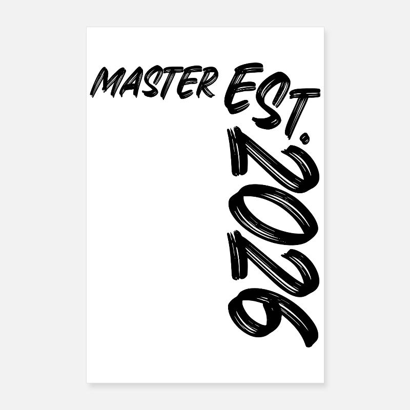Master Est. 2026 Poster 24" x 35" (60x90 cm)