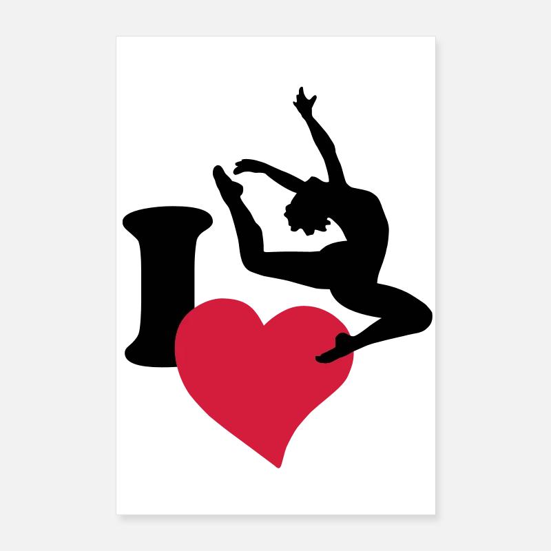 I love to dance Poster 24" x 35" (60x90 cm)