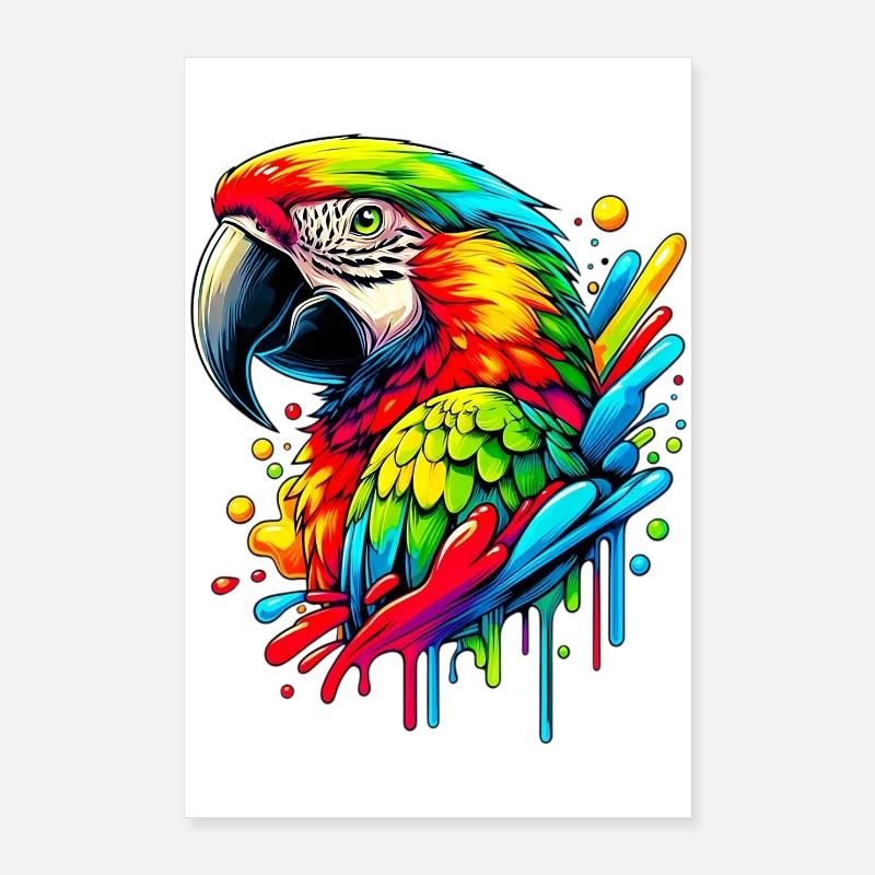 Perroquet Poster 60 x 90 cm