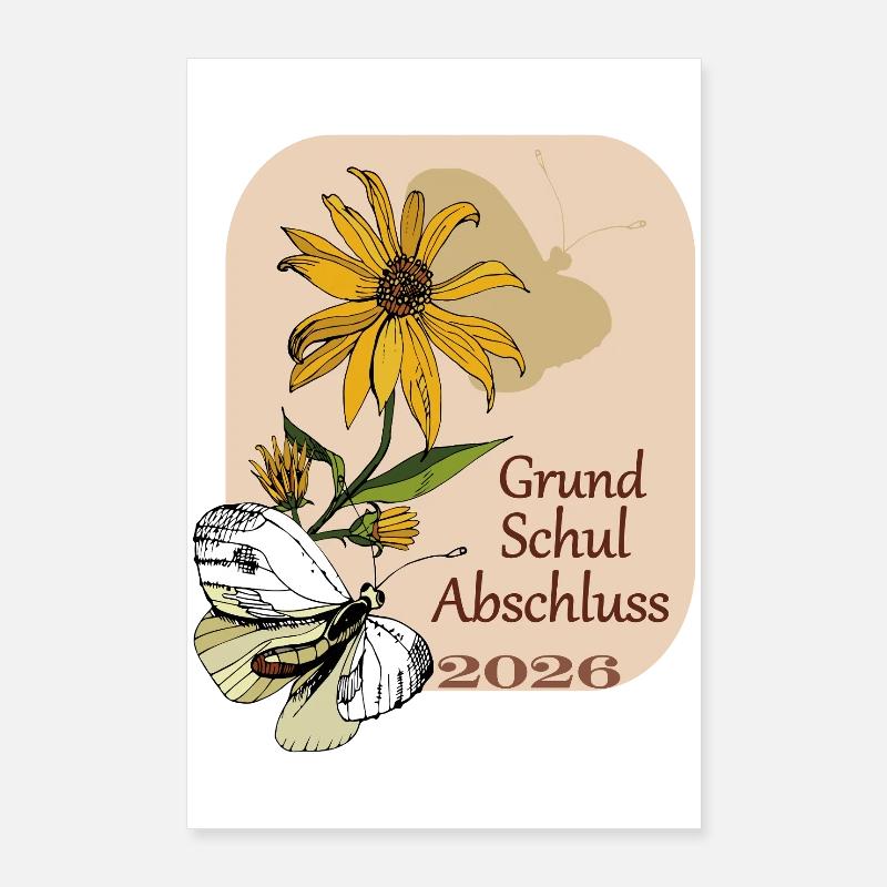  Schulabschluss 2026 Poster 60x90 cm