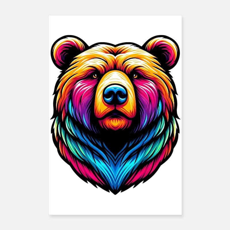 Bear Poster 24" x 35" (60x90 cm)