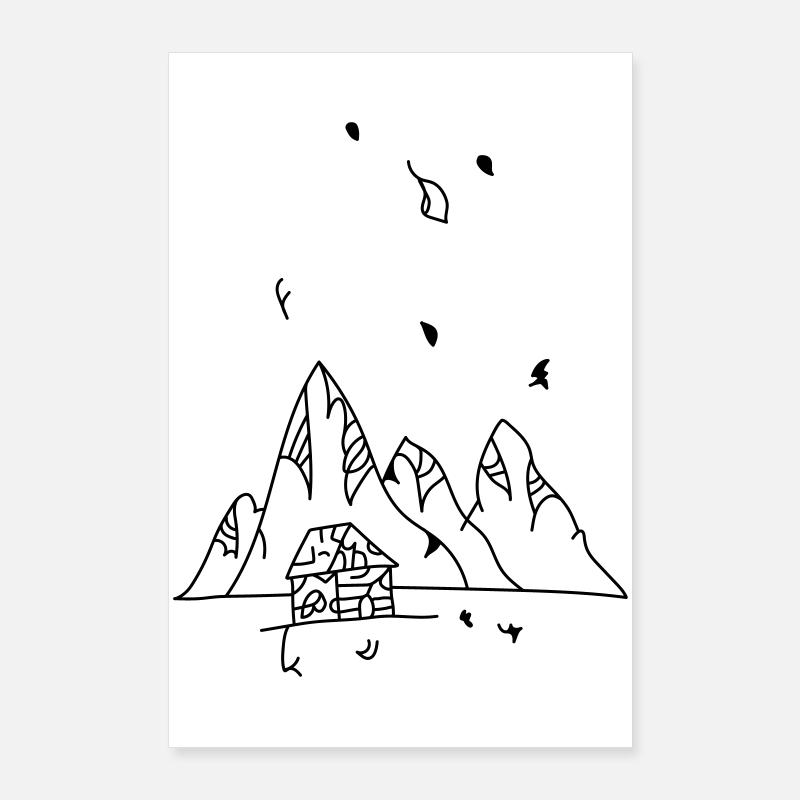 mountain Poster 24" x 35" (60x90 cm)