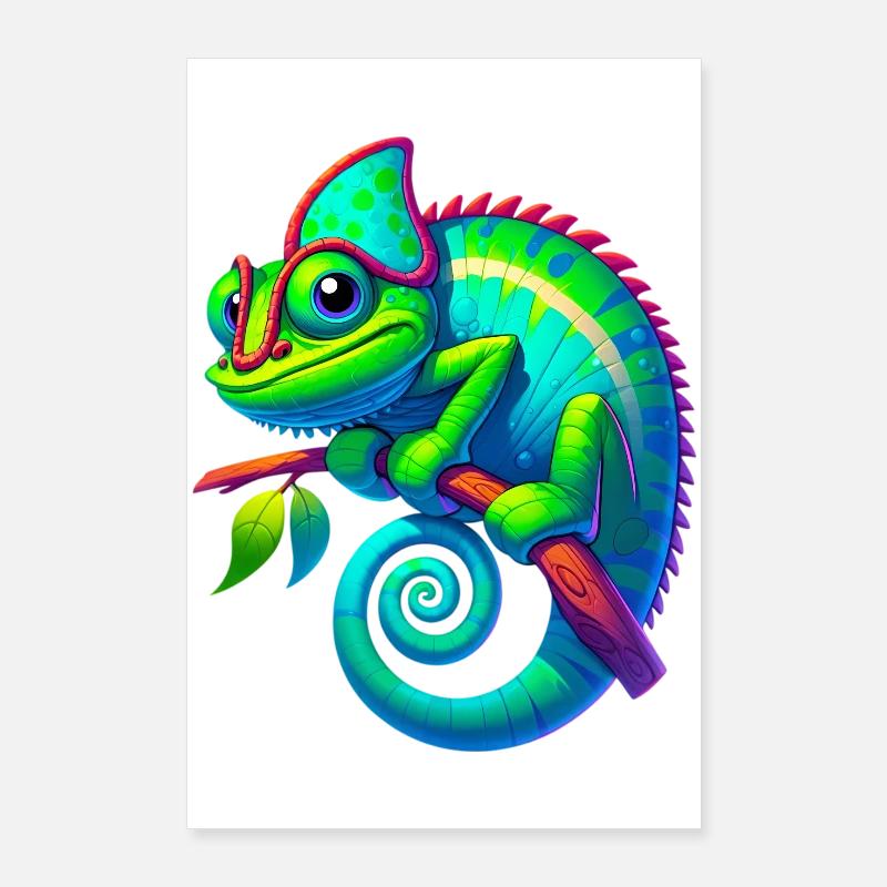Caméléon Poster 60 x 90 cm