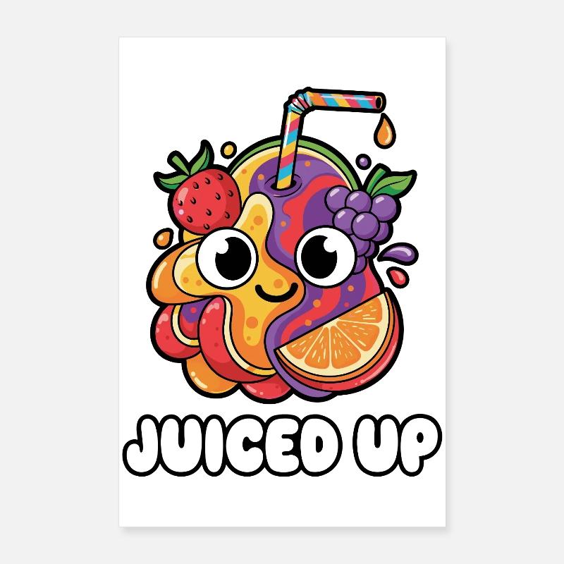 Fruit Fruit Ami Dessin animé Poster 60 x 90 cm