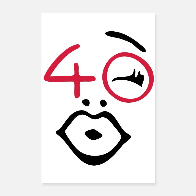 Wow, finally 40! Poster 24" x 35" (60x90 cm)