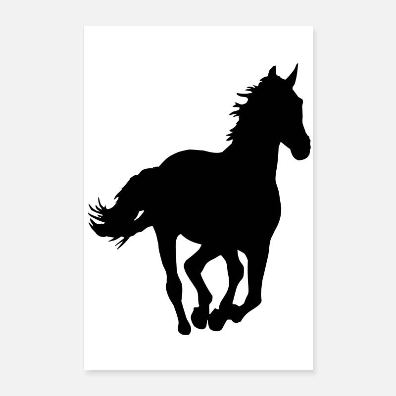 Ein Pferd. Poster 60x90 cm