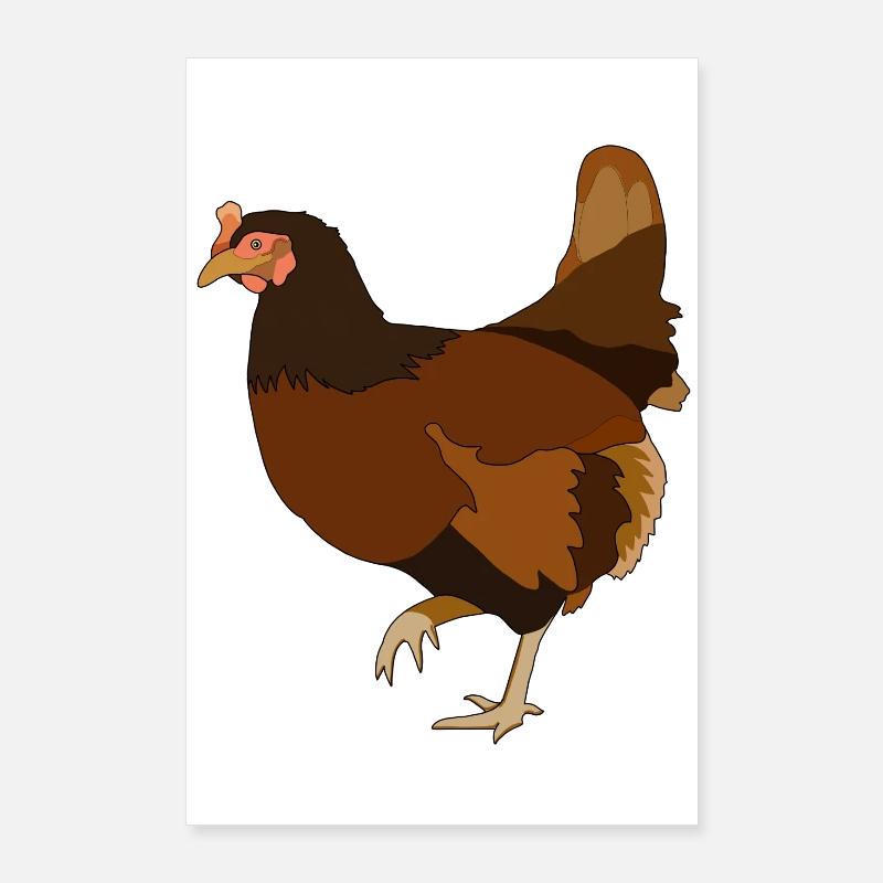 Chicken Chickens Poster 24" x 35" (60x90 cm)