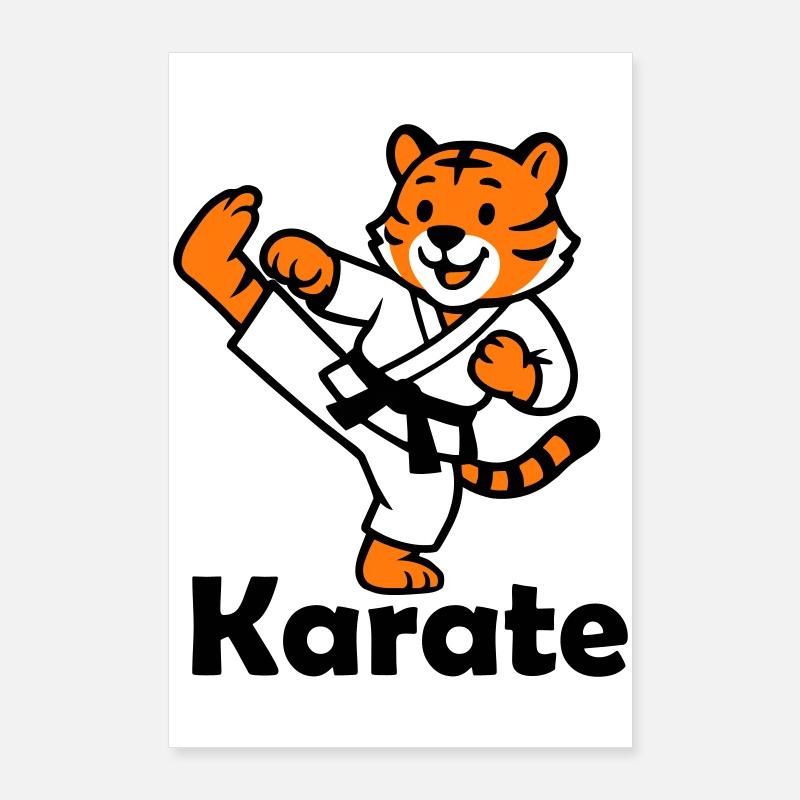 Karaté Tigre Poster 60 x 90 cm