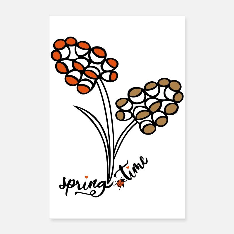 Le temps de printemps Poster 60 x 90 cm