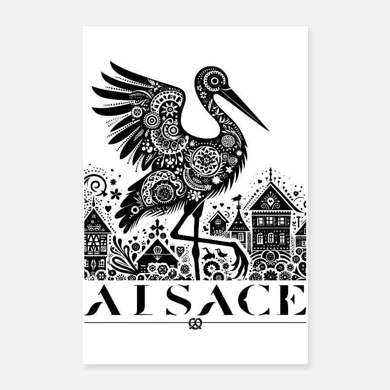 ALSACE Poster 60 x 90 cm
