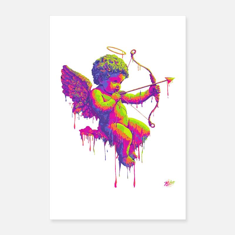 #NEon Cupidon Poster 60 x 90 cm
