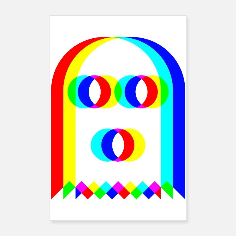 👻 RGB Ghost Poster 24" x 35" (60x90 cm)