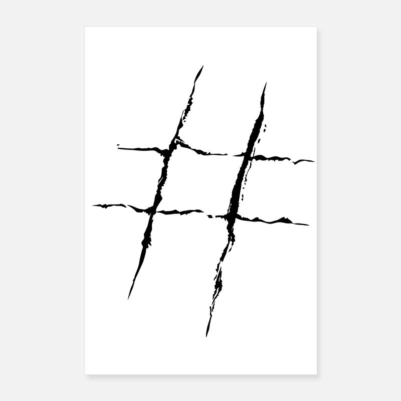 Hashtag Poster 60 x 90 cm