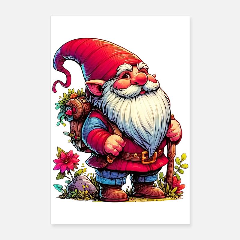 Gnome Goblin Elf Poster 24" x 35" (60x90 cm)