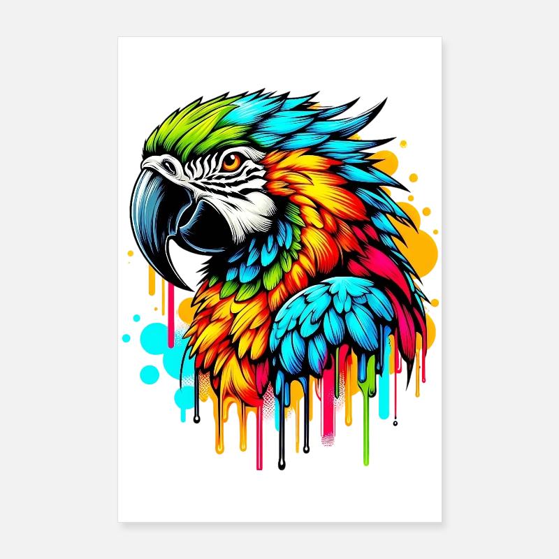 Papagei Poster 60x90 cm