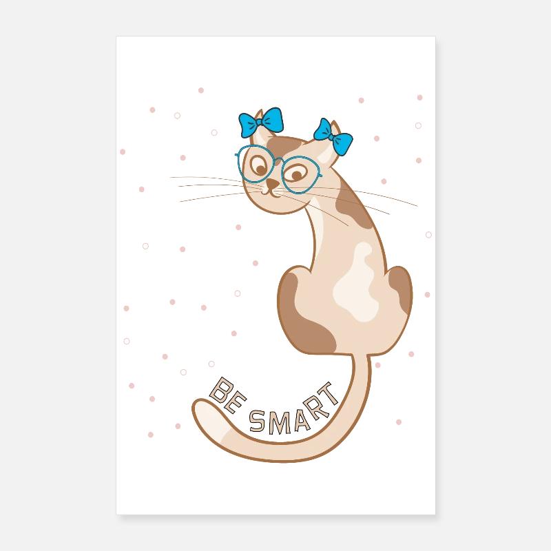 Cat, be smart Poster 24" x 35" (60x90 cm)