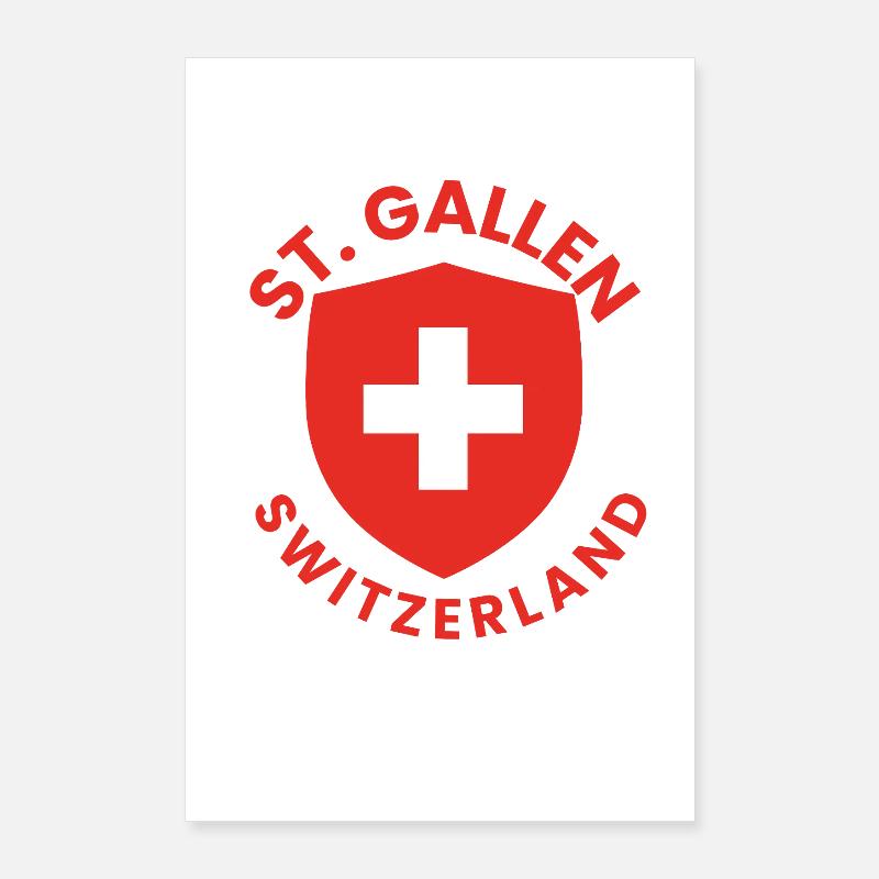 St. Gallen Protective Shield Poster 24" x 35" (60x90 cm)
