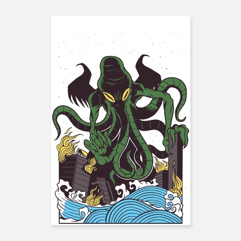 Créature marine Poster 60 x 90 cm