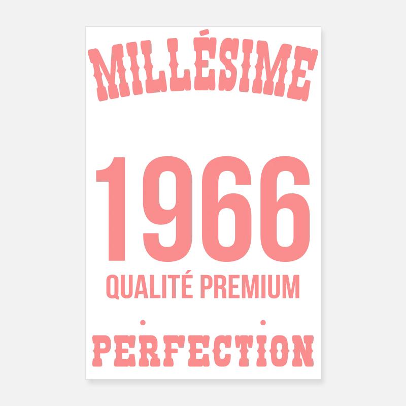 1966 – Millésime d’exception – Qualité premium Poster 60 x 90 cm