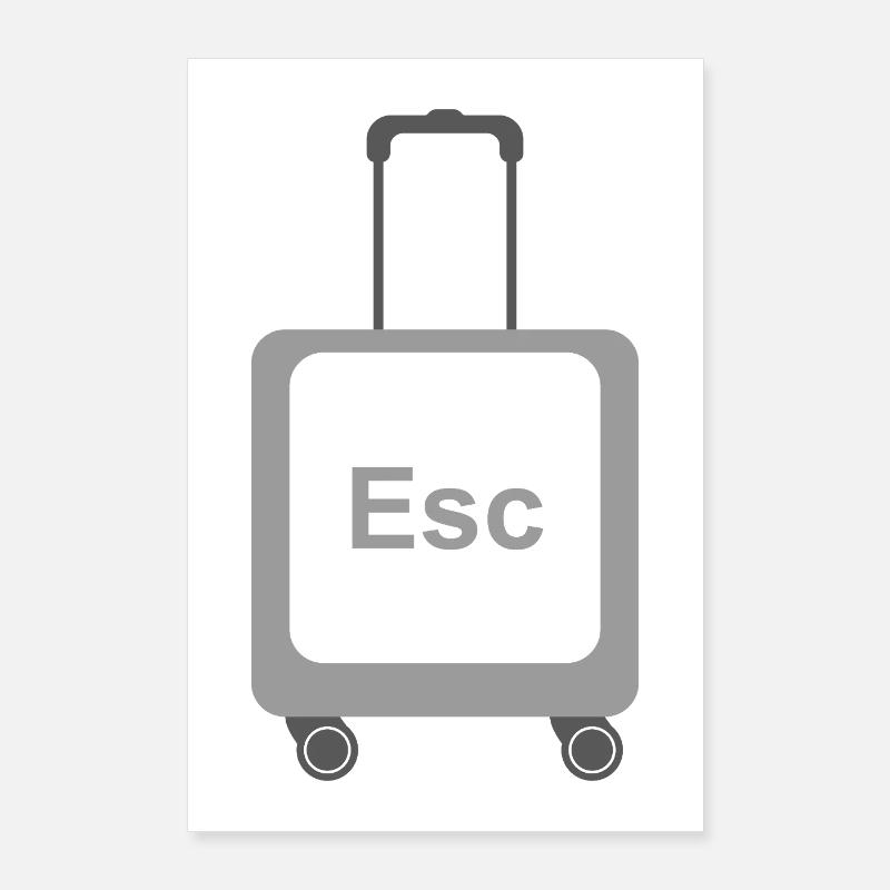 Mode Échappement – Touche ÉCHAP Poster 60 x 90 cm