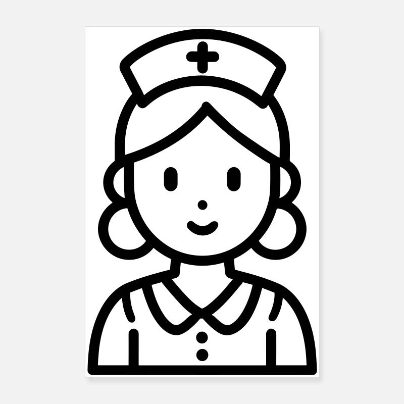 infirmière Poster 60 x 90 cm