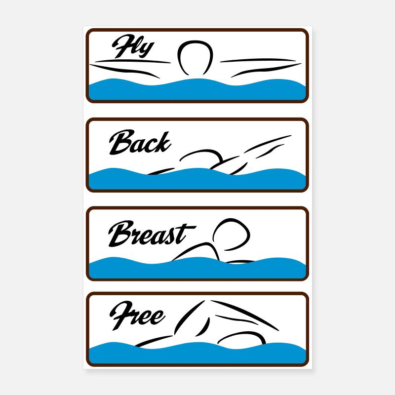 swim Poster 24" x 35" (60x90 cm)