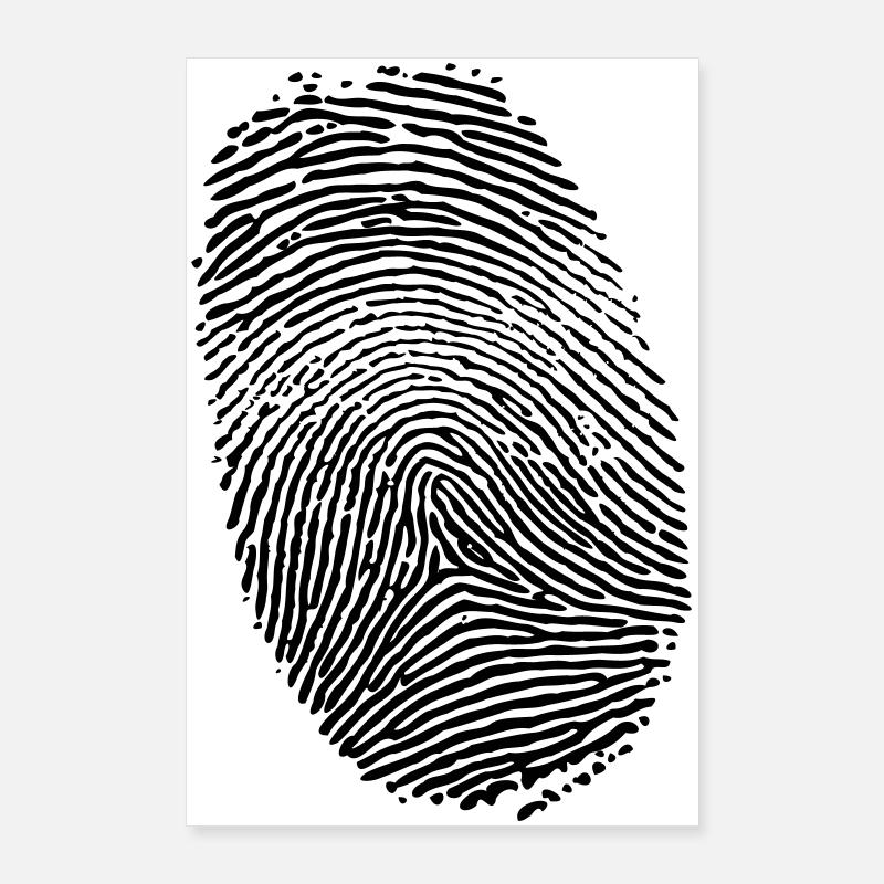 Empreinte digitale Poster 60 x 90 cm