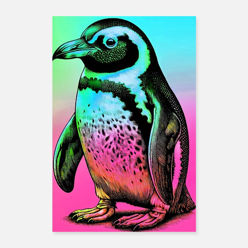 pingouin Poster 40 x 60 cm