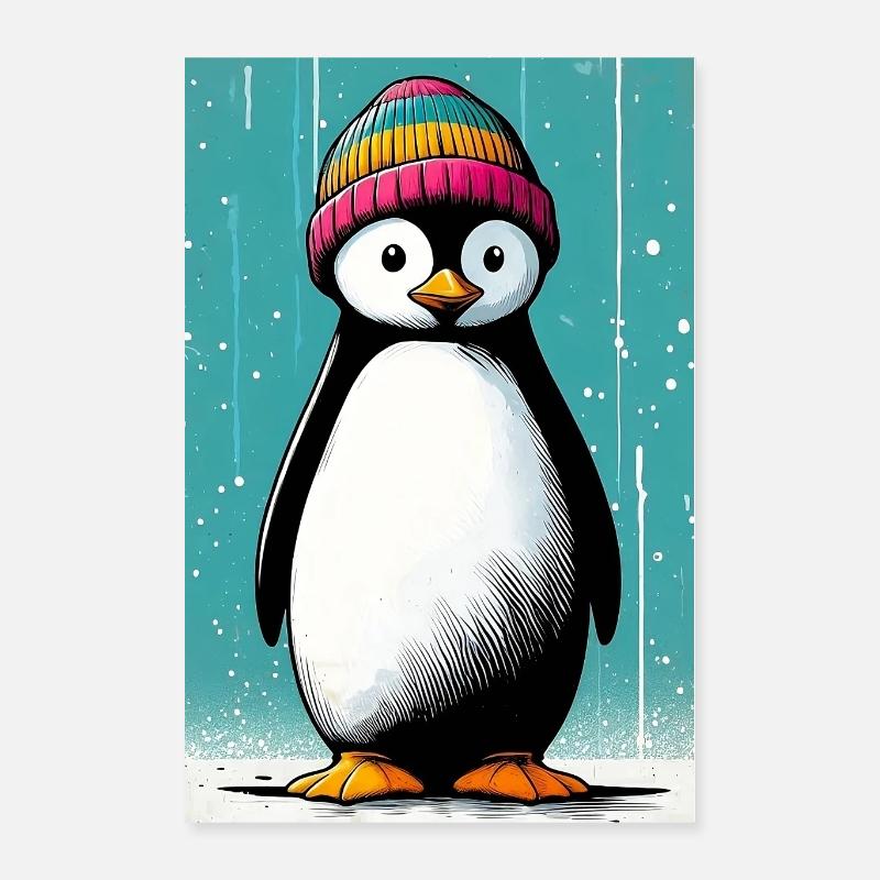 pingouin Poster 40 x 60 cm