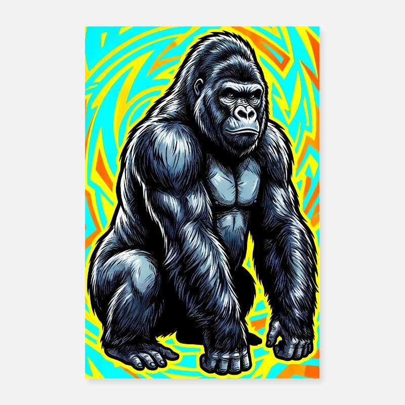 gorille Poster 40 x 60 cm
