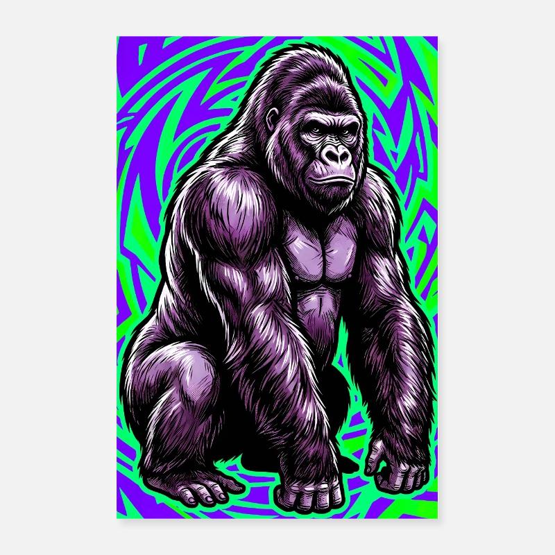 gorille Poster 40 x 60 cm
