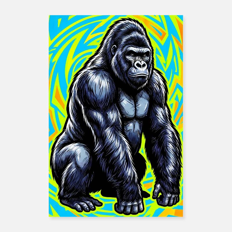 gorille Poster 40 x 60 cm