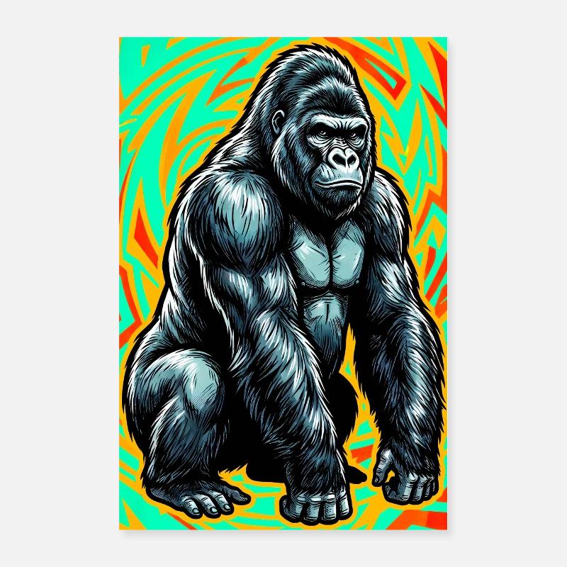 Gorilla Poster 40x60 cm