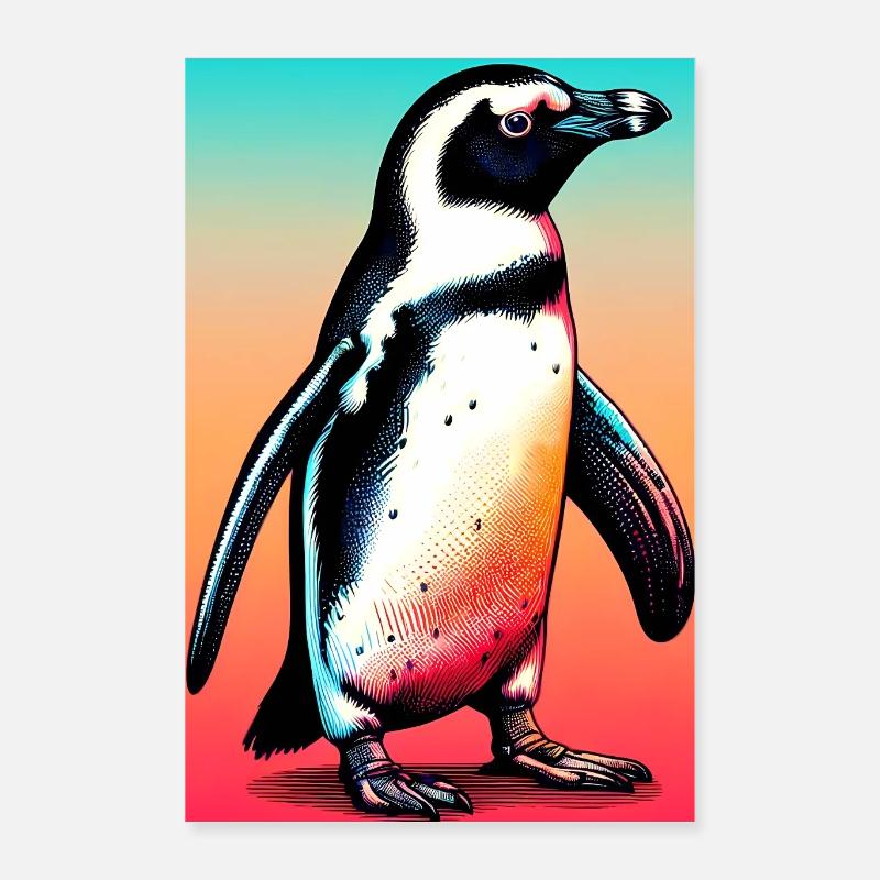 pingouin Poster 40 x 60 cm