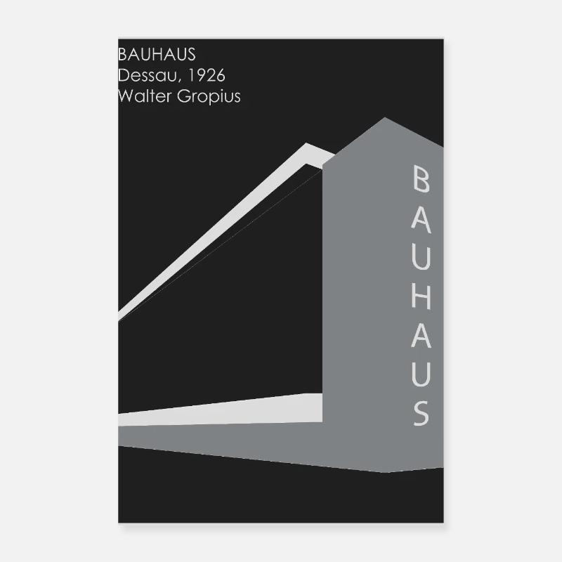 Architecture moderne : Bauhaus Poster 40 x 60 cm