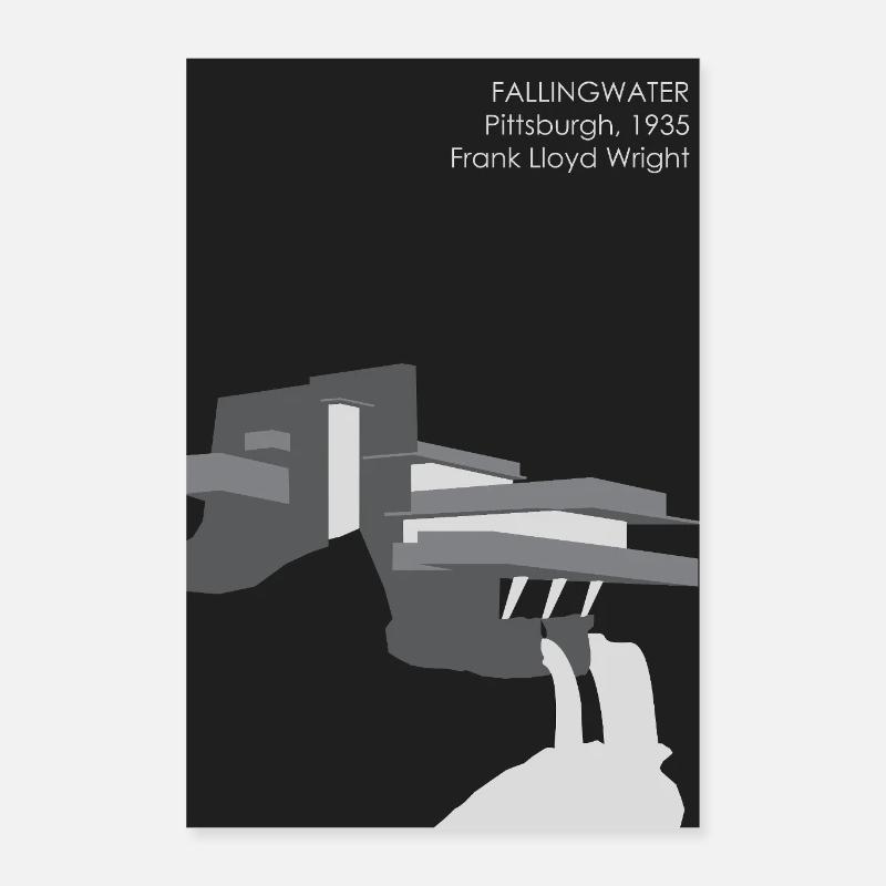 Architecture moderne : Fallingwater Poster 40 x 60 cm