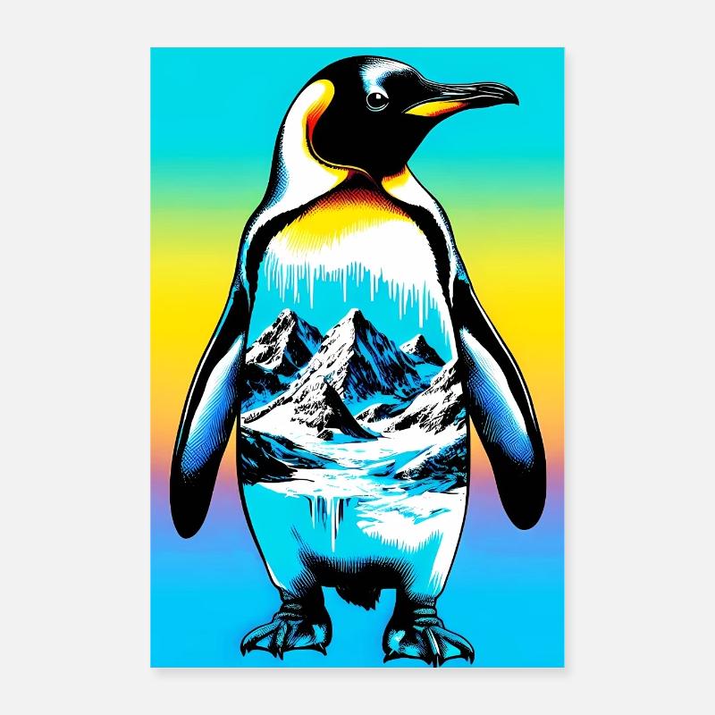 Pinguin Poster 40x60 cm