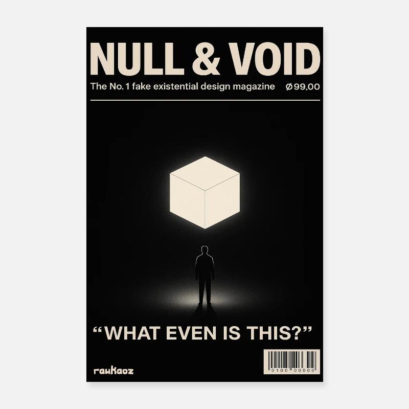Existence Cube Zero Emptiness What Is It Anyway Poster 16" x 24" (40x60 cm)